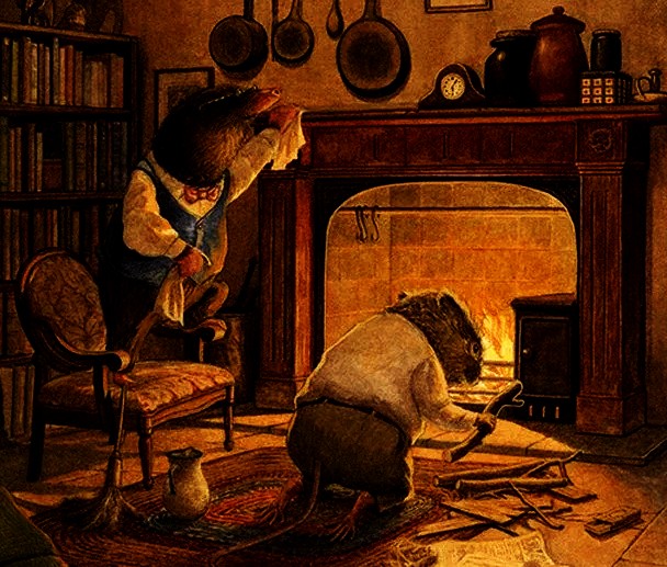 An inglenook in the mice’s house